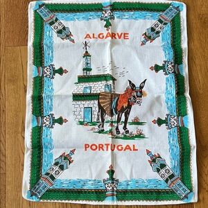 Algarve Portugal Vintage tea towel